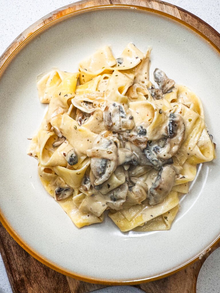 ricotta and mushroom pasta